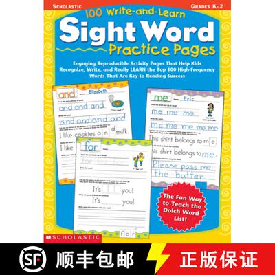【3-4周达】100 Write-And-Learn Sight Word Practice Pages: Engaging Reproducible Activity Pages That H... [9780439365628]