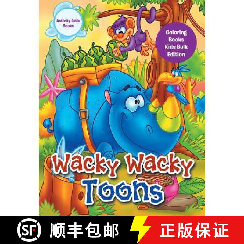 【3-4周达】Wacky Wacky Toons Coloring Books Kids Bulk Edition [9781683230342]