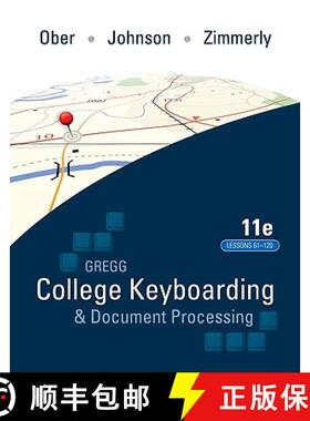 【3-4周达】Gregg College Keyboarding & Document Processing (Gdp); Lessons 61-120 Text [9780077319403]