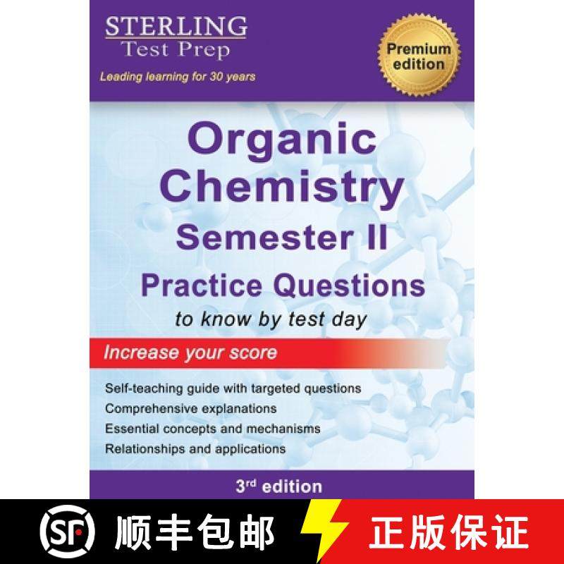 预订 College Organic Chemistry Semester II: Practice Questions with Detailed Explanations [9798885571050]