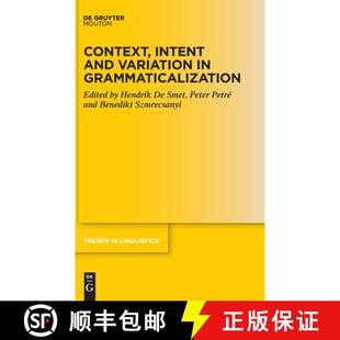 and Variation 预订 9783110752953 Intent Grammaticalization Context