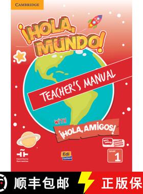 【3-4周达】¡Hola, Mundo!, ¡Hola, Amigos! Level 1 Teacher's Manual Plus Eleteca [9788491790648]