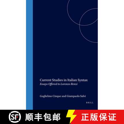 预订 Current Studies in Italian Syntax: Essays Offered to Lorenzo Renzi [9780080438740]