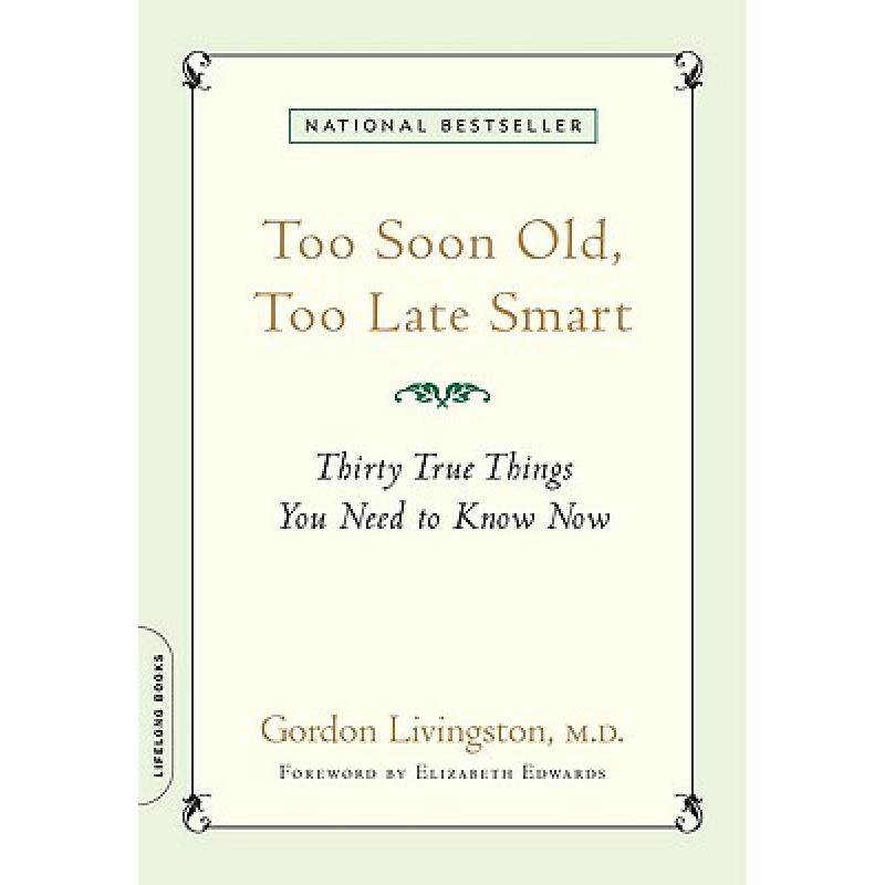 预订 too soon old, too late smart: thirty. [9781569243732]