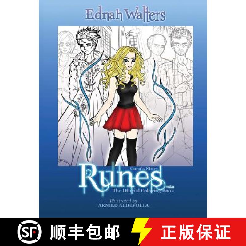 【3-4周达】Runes: Coloring Book [9781943053568]
