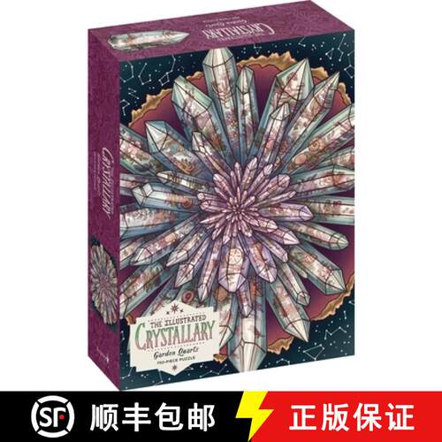 【3-4周达】The Illustrated Crystallary Puzzle: Garden Quartz (750 pieces) [9781635864052]