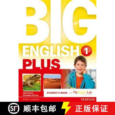 【3-4周达】Big English Plus American Edition 1 Students' Book with MyEnglishLab Access Code Pack New ... [9781292271767]