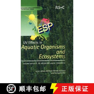 【3-4周达】精装 UV Effects in Aquatic Organisms and Ecosystems [9780854043019]