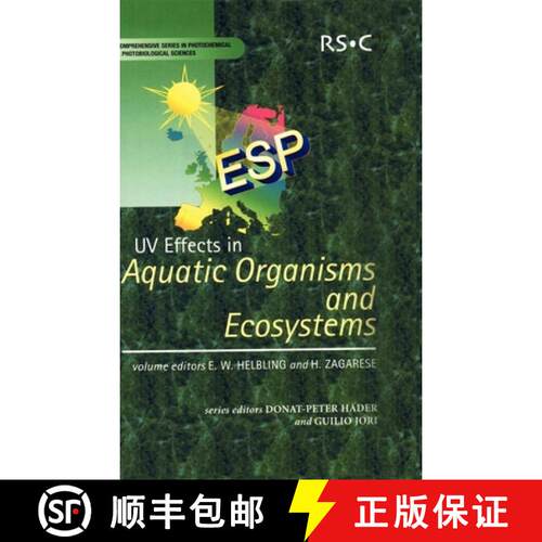 【3-4周达】精装 UV Effects in Aquatic Organisms and Ecosystems [9780854043019]