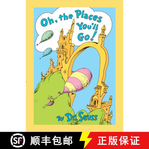 【3-4周达】精装 Oh, the Places You'll Go! Lenticular Edition [9780593119150]