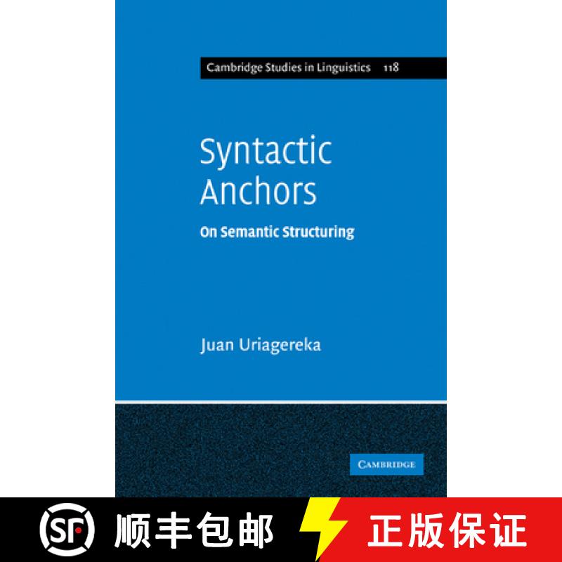 【3-4周达】Syntactic Anchors: On Semantic Structuring - Syntactic Anchors: On Semantic Structuring [9780521182362]