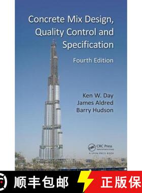 【3-4周达】Concrete Mix Design, Quality Control and Specification [9781138073531]