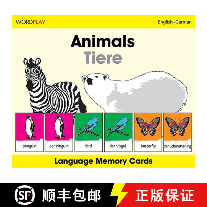 预订 Wordplay Language Memory Cards-Animals (English-German) [9781840595482]