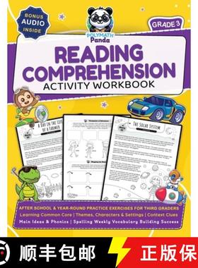 预订 3rd Grade Reading Comprehension Activity Workbook: Learning Common Core Themes, Characters & Set... [9781953149640]