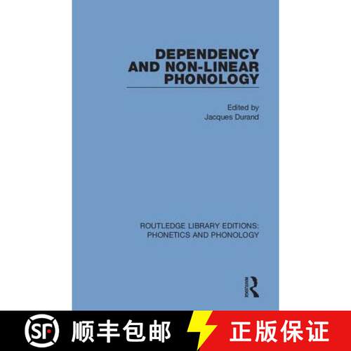【3-4周达】精装 Dependency and Non-Linear Phonology [9781138321120]