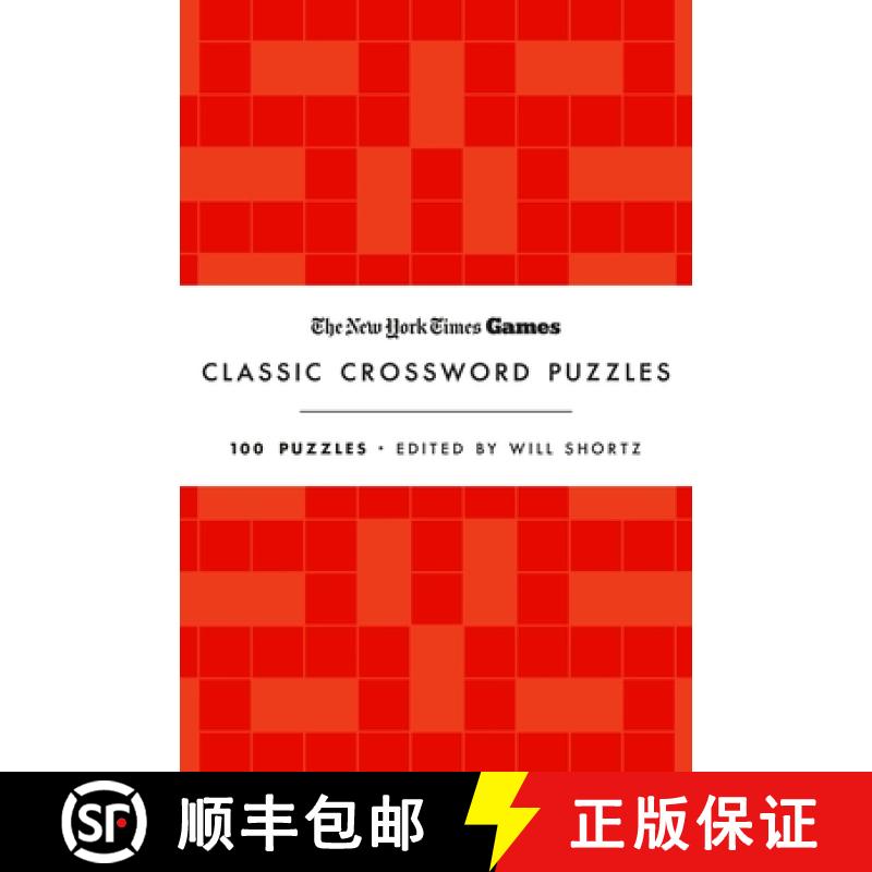 【3-4周达】New York Times Games Classic Crossword Puzzles (Red and White): 100 Puzzles Edited by Will... [9781250352064]