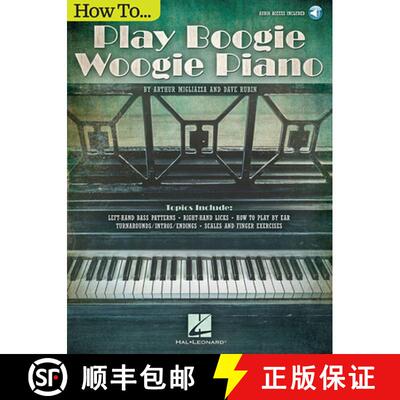 【3-4周达】How to Play Boogie Woogie Piano Book with Online Audio for Beginners Learn Left-Hand Bass ... [9781495007910]