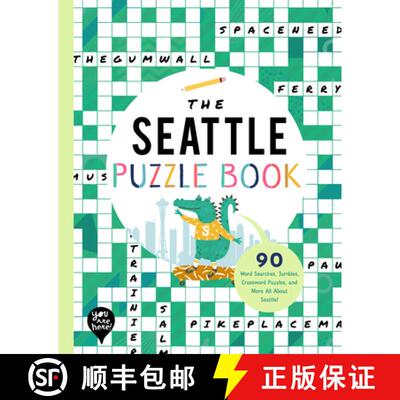 【3-4周达】The Seattle Puzzle Book: 90 Word Searches, Jumbles, Crossword Puzzles, and More All about ... [9781952239496]