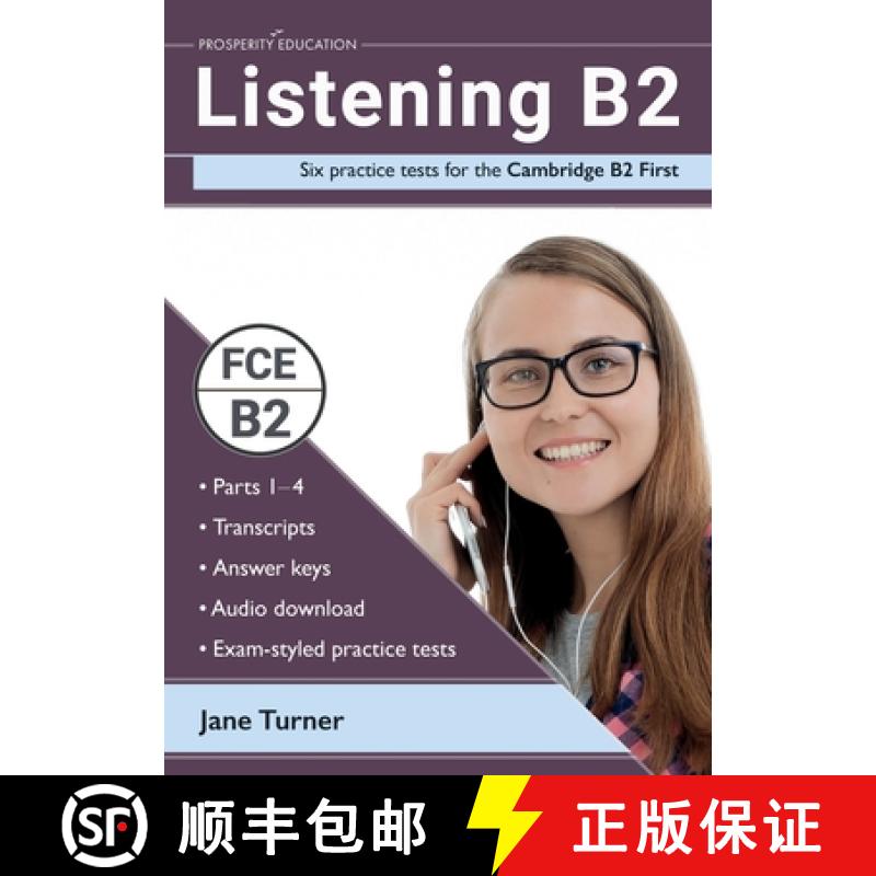 【2-3周达】Listening B2: Six practice tests for the Cambridge B2 First: Answers and audio included [9781913825607]
