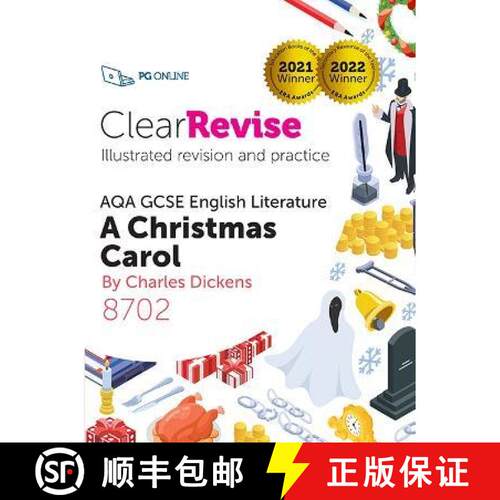 【3-4周达】ClearRevise AQA GCSE English Literature 8702: Dickens, A Christmas Carol [9781910523490]