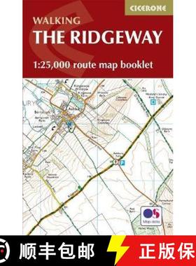 【3-4周达】Ridgeway Map Booklet: 1:25,000 OS Route Mapping [9781852849351]