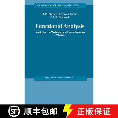 【3-4周达】精装 Functional Analysis: Applications in Mechanics and Inverse Problems (2nd ed. 2002) [9781402006678]