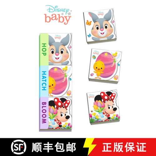 【3-4周达】Disney Baby: Hop, Hatch, Bloom [9781368065122]