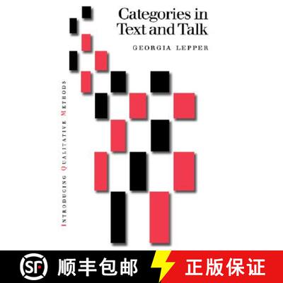 【3-4周达】精装 Categories in Text and Talk: A Practical Introduction to Categorization Analysis [9780761956662]