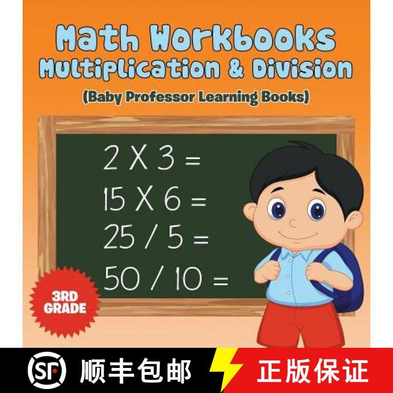 【3-4周达】Math Workbooks 3rd Grade: Multiplication & Division (Baby Professor Learning Books) [9781682800300]