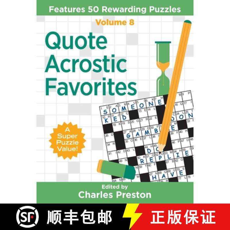 预订 Quote Acrostic Favorites: Features 50 Rewarding Puzzles [9781734048353]