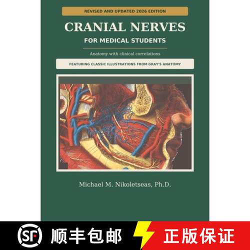【3-4周达】精装 Cranial Nerves for Medical Students: Anatomy with Clinical Correlations [9798256179021]