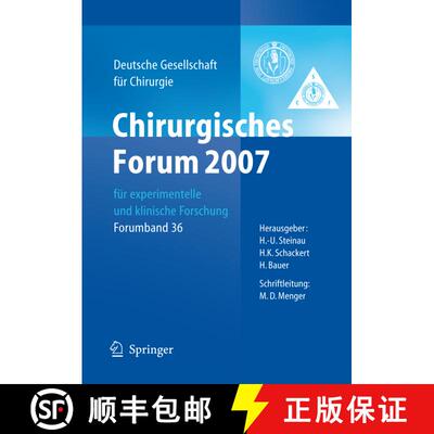 【3-4周达】Chirurgisches Forum 2007 für experimentelle und klinische Forschung: 124. Kongress der De... [9783540711223]