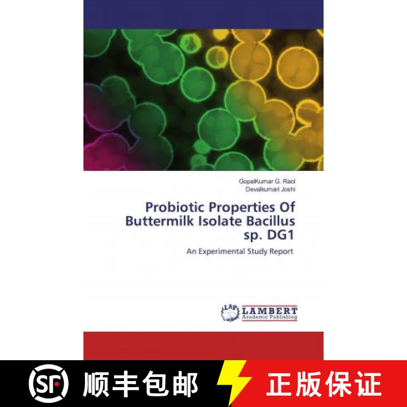 预订 Probiotic Properties Of Buttermilk Isolate Bacillus sp. DG1 [9786200652751]