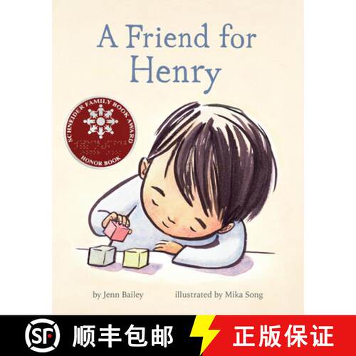 【3-4周达】精装 A Friend for Henry: (Books about Making Friends, Children's Friendship Books, Autism ... [9781452167916]