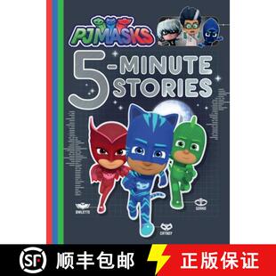 【3-4周达】Pj Masks 5-Minute Stories [9781534430846]