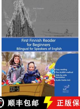 【3-4周达】First Finnish Reader for Beginners: Bilingual for Speakers of English [9788366011083]