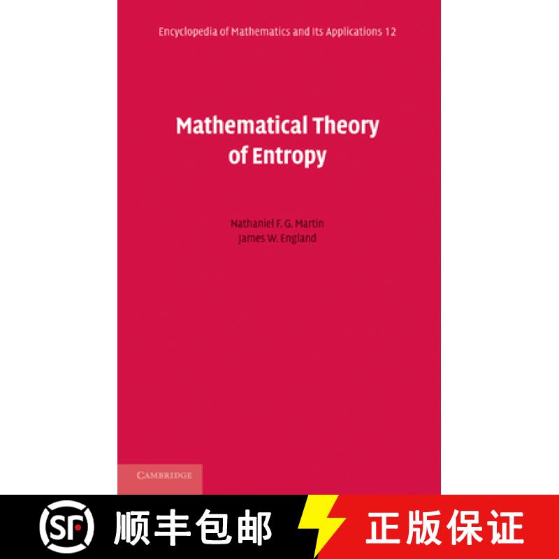 【3-4周达】Mathematical Theory of Entropy: - Mathematical Theory of Entropy [9780521177382]