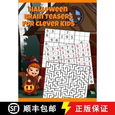 【3-4周达】Halloween Brain Teasers For Clever Kids: Halloween Cryptogram, Word Search & Scramble, Han... [9783749766222]