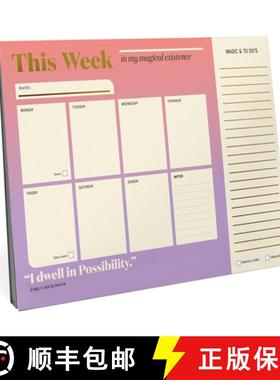 【3-4周达】This Week in My Magical Existence: Inner-Truth(r) Undated Weekly Desktop Planner [9781683495178]