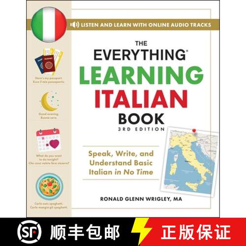 【3-4周达】The Everything Learning Italian Book, 3rd Edition : Speak, Write, and Understand Basic Ita... [9781507225202]