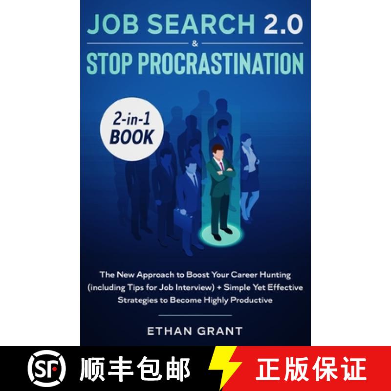 【3-4周达】Job Search and Stop Procrastination 2-in-1 Book: The New Approach to Boost Your Career Hun... [9781648660078]