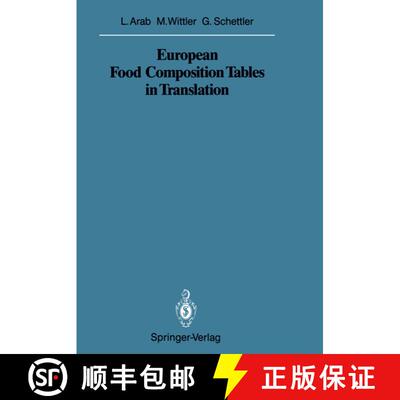 【3-4周达】European Food Composition Tables in Translation [9783540173939]