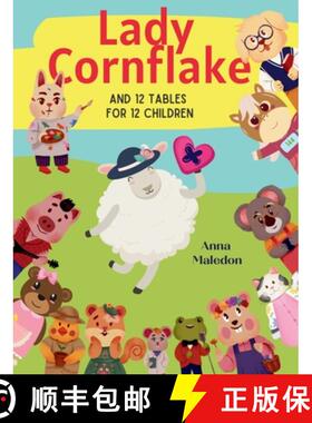 【3-4周达】Lady Cornflake and 12 Tables for 12 Children: Multiplication Bedtime Story Book That Teach... [9788366294189]