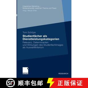 Determinanten Dienstleistungskategorien Und St... Studienfächer Des 4周达 9783834920317 ALS Wirkungen Relevanz