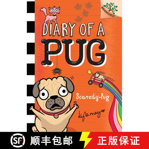 【3-4周达】精装 Scaredy-Pug: A Branches Book (Diary of a Pug #5) (Library Edition): A Branches Book V... [9781338713459]
