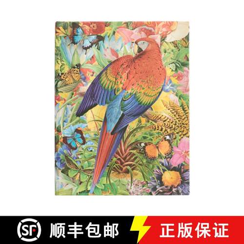 【3-4周达】Tropical Garden (Nature Montages) Ultra Unlined Journal [9781439793053]