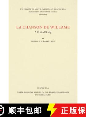 预订 La Chanson de Willame – A Critical Study [9780807890653]