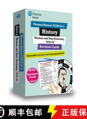 【3-4周达】Pearson REVISE Edexcel GCSE History Weimar and Nazi Germany Revision Cards (with free onli... [9781292257419]