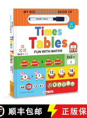 预订 My Big Wipe and Clean Book of Times Tables for Kids: Fun with Maths [9789354401442]