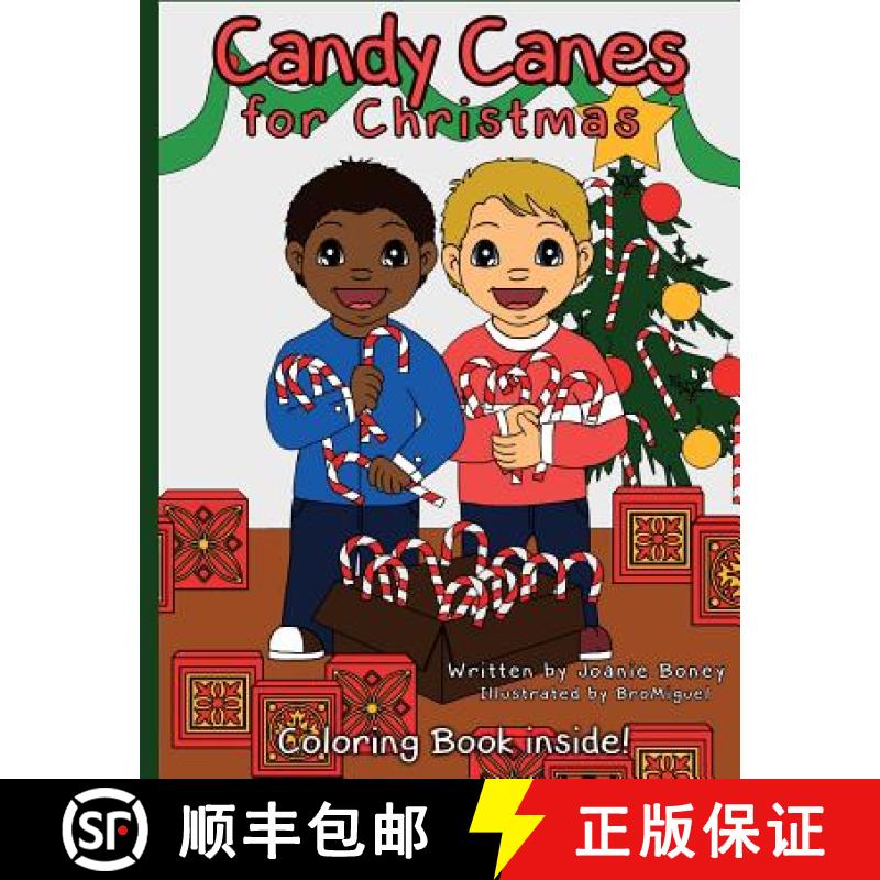 【3-4周达】Candy Canes for Christmas [9780692497203]